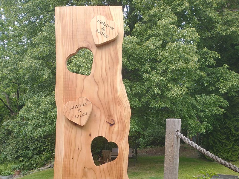 Holzaufsteller Gartendeko